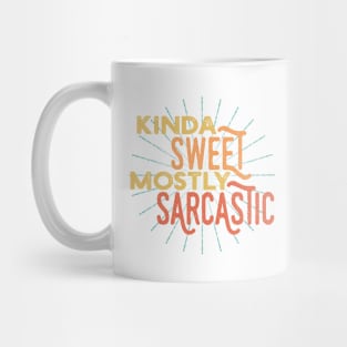 Kinda Sweet Mostly Sarcastic Vintage Retro style Mug